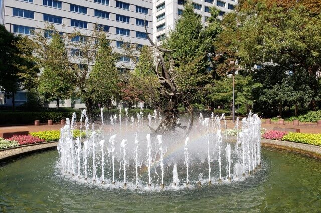 日比谷公園の噴水｜かもめの広場のかもめの噴水