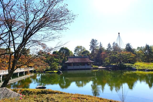 昭和記念公園の日本庭園の昌陽